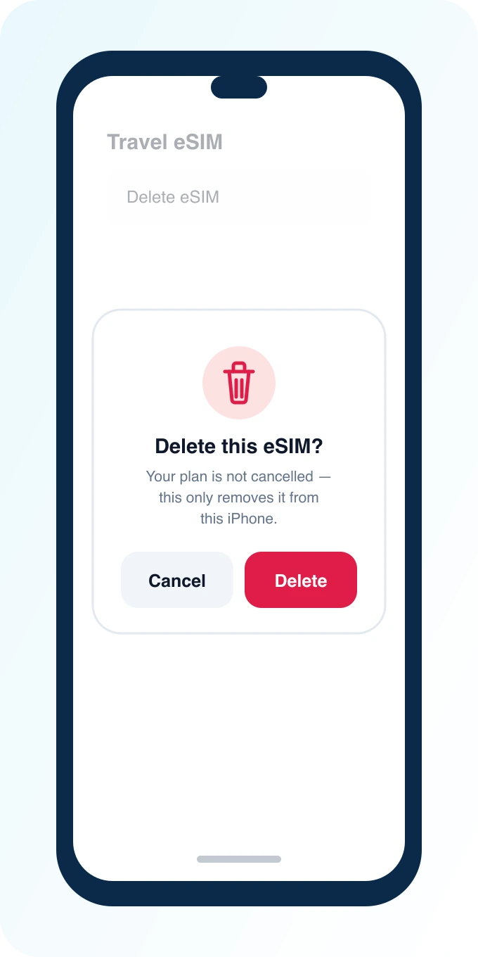 Confirm removal